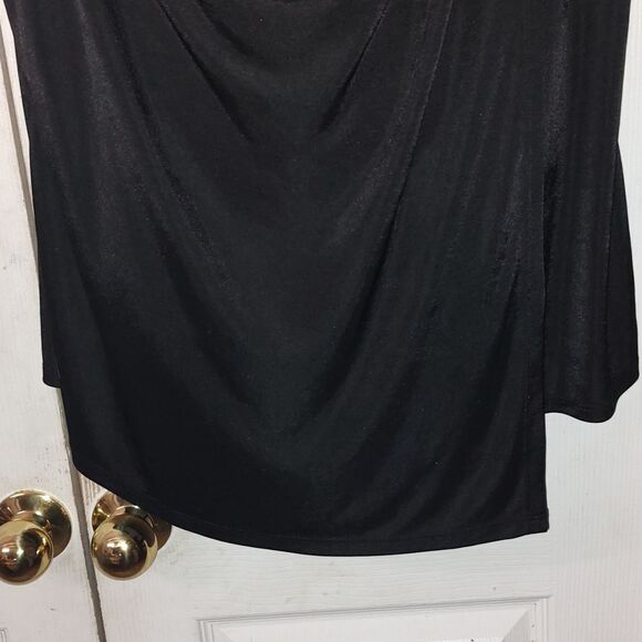 The Limited black drape cowl sleeveless dressy blouse  Sz 1X  NWT - Picture 2 of 5